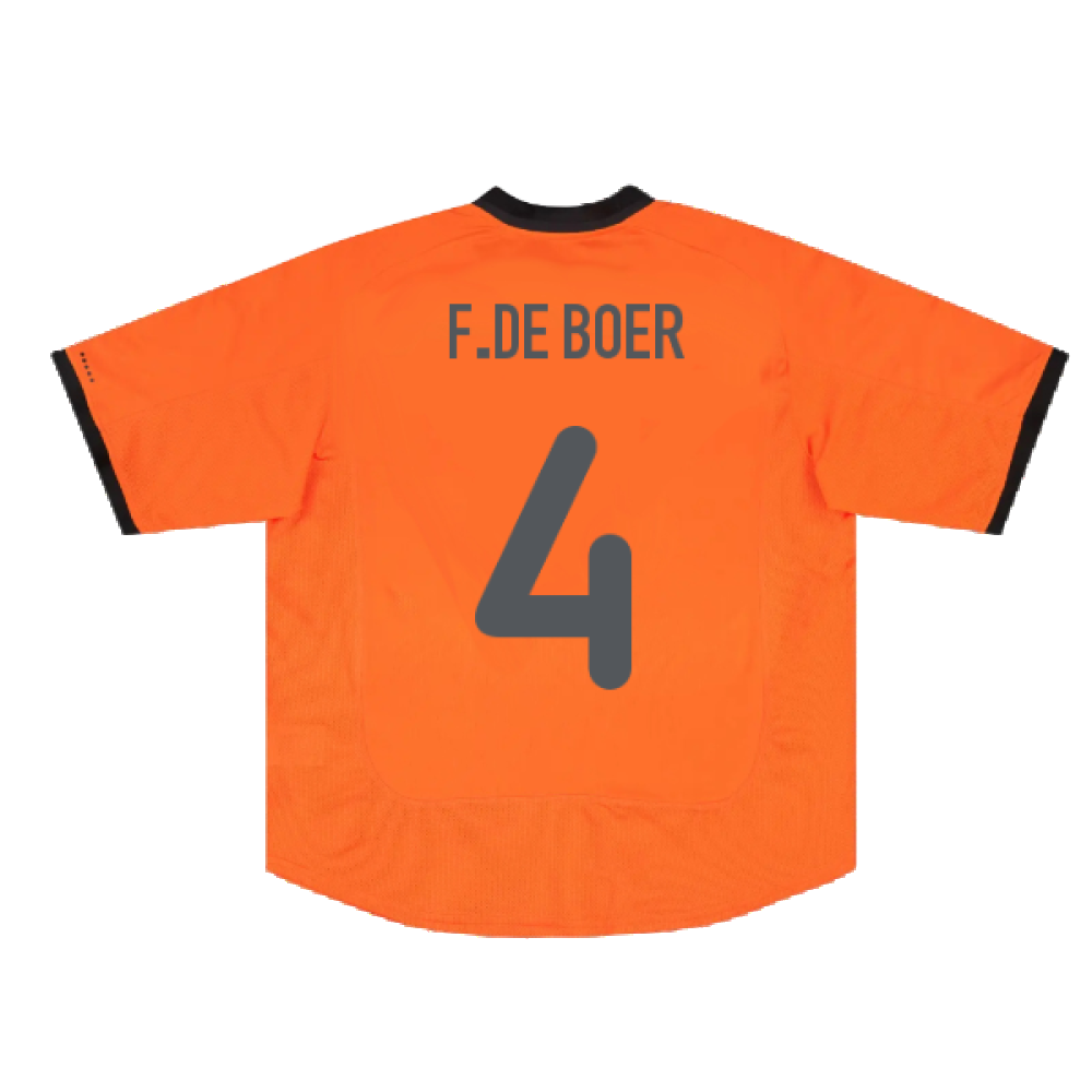 Holland 2000-02 Home Shirt (Excellent) (F.De Boer 4)_1