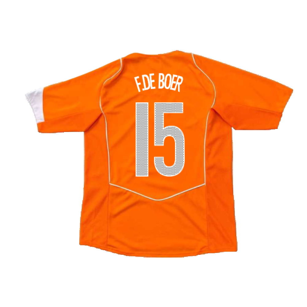 Holland 2004-05 Home Shirt (M) (Excellent) (F.De Boer 15)_1