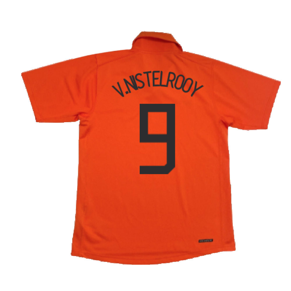 Holland 2006-08 Home Shirt (S) (Excellent) (V.Nistelrooy 9)_1