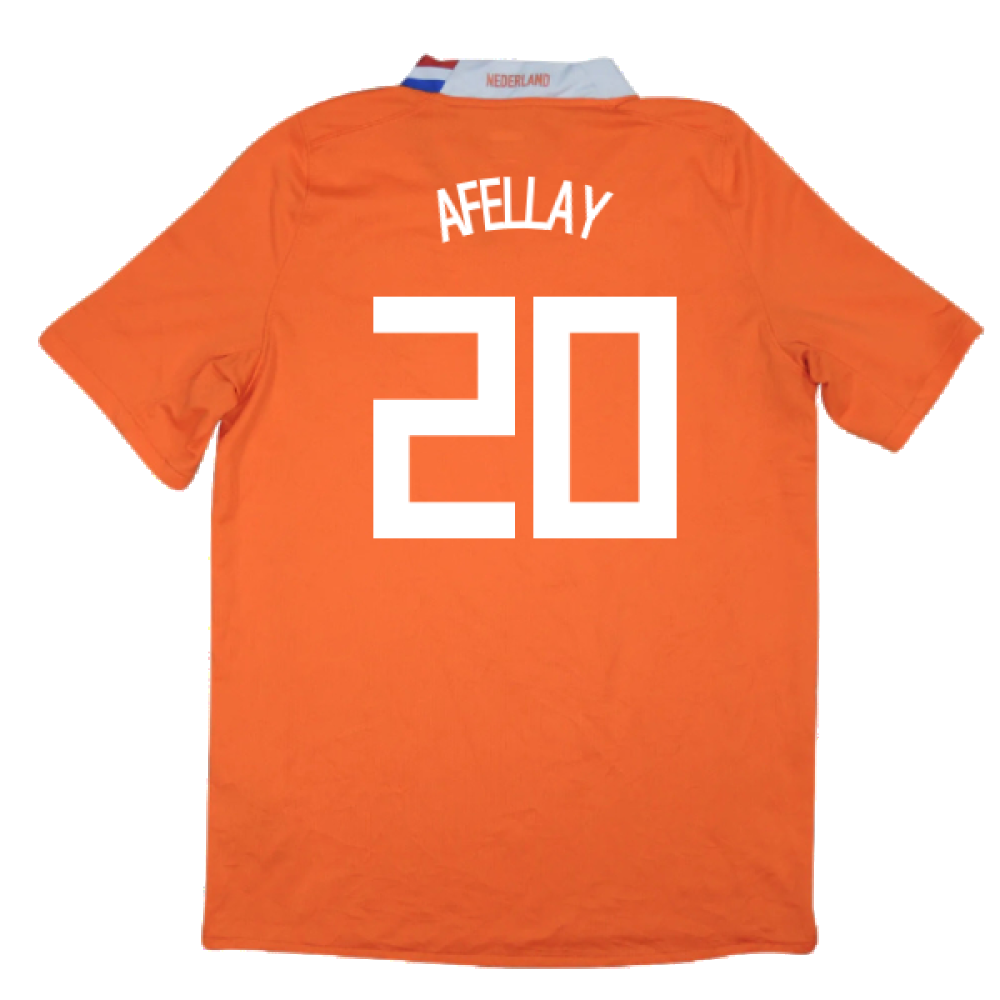 Holland 2008-10 Home Shirt (Very Good) (Afellay 20)_1