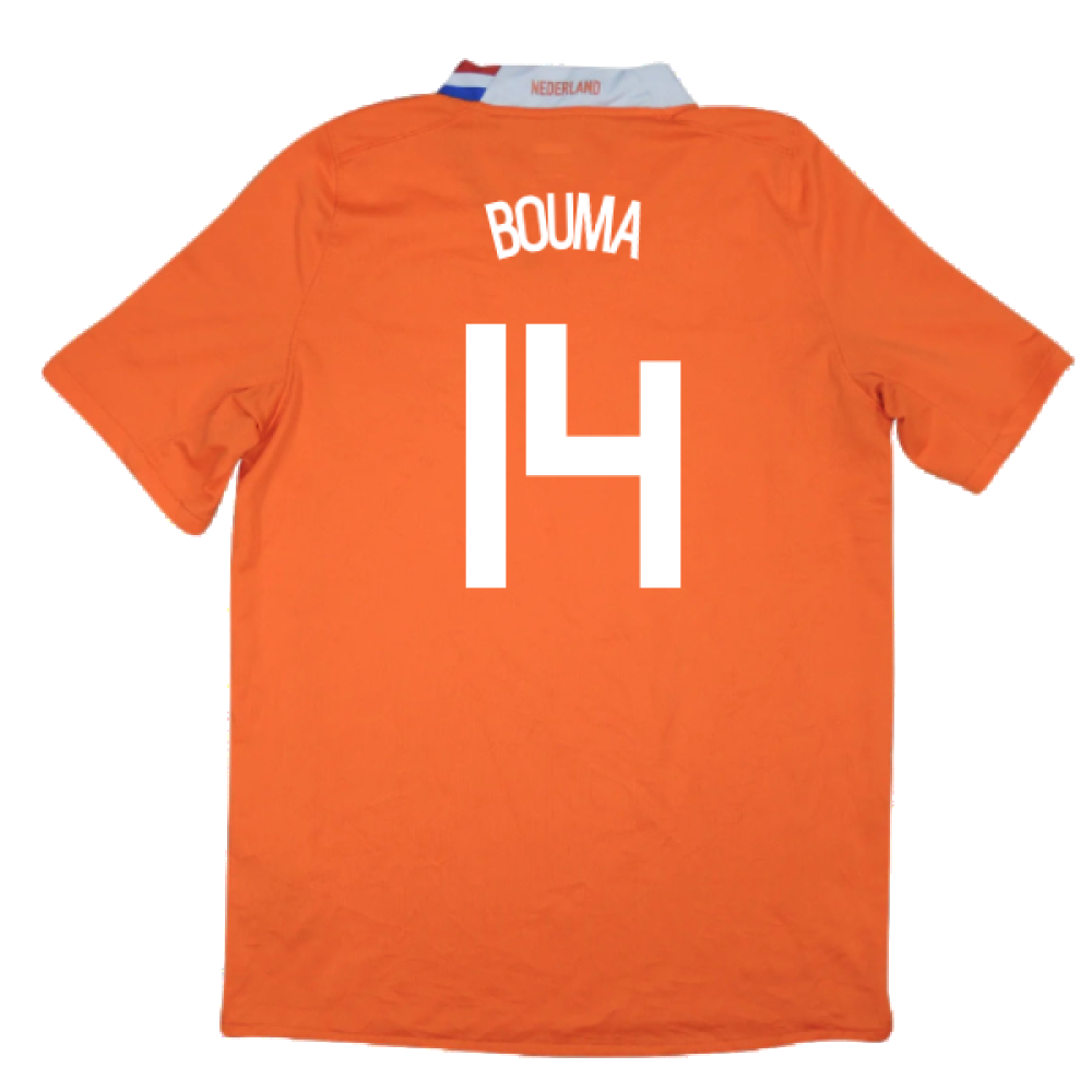 Holland 2008-10 Home Shirt (Very Good) (Bouma 14)_1