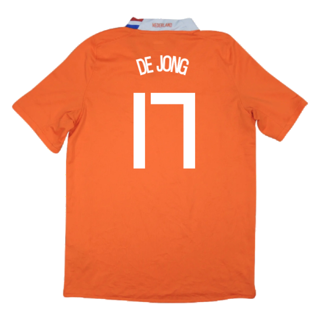 Holland 2008-10 Home Shirt (XL) (Excellent) (De Jong 17)_1