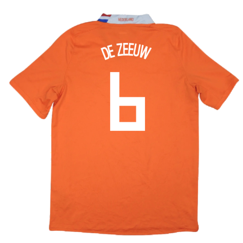 Holland 2008-10 Home Shirt (XL) (Excellent) (De Zeeuw 6)_1