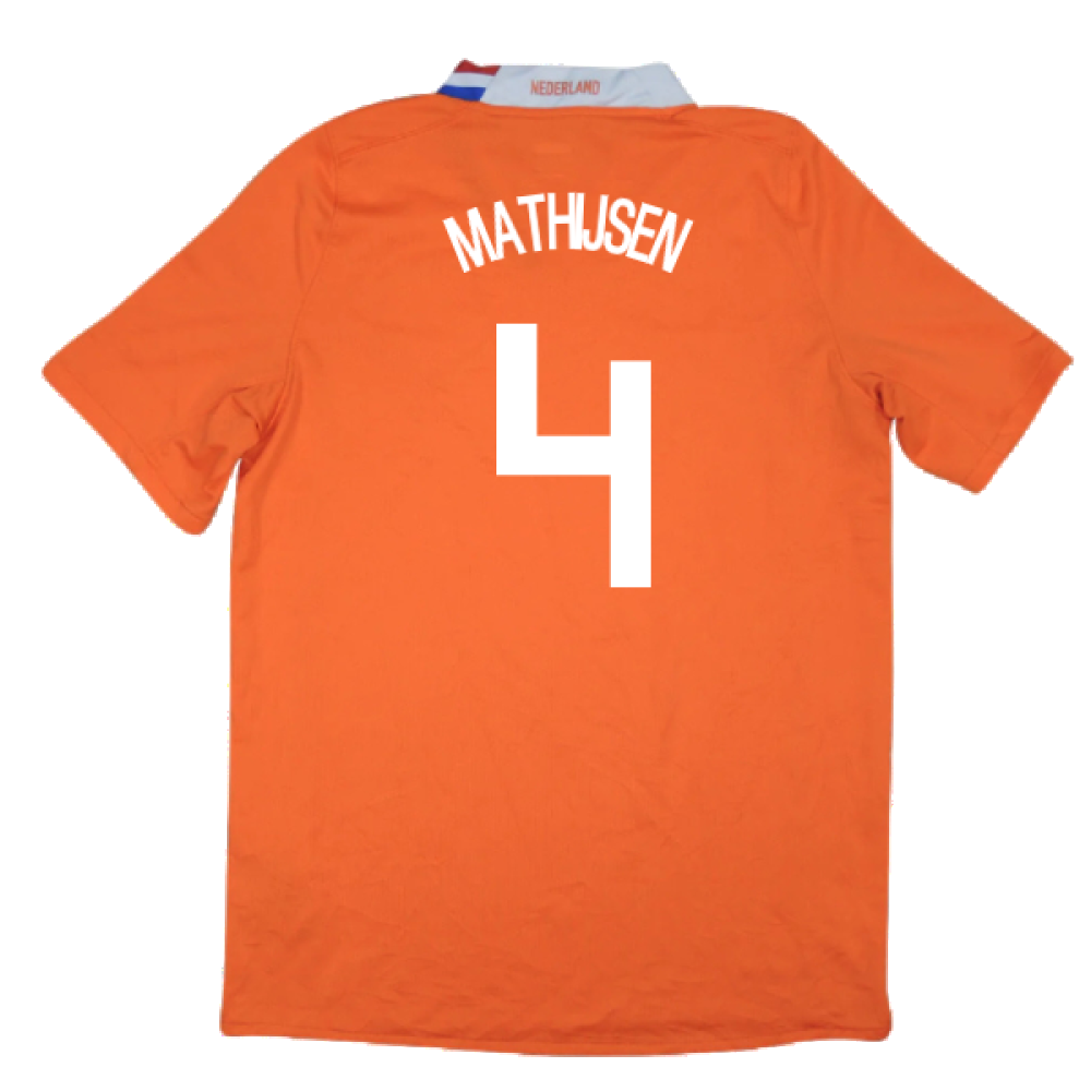 Holland 2008-10 Home Shirt (XL) (Excellent) (Mathijsen 4)_1