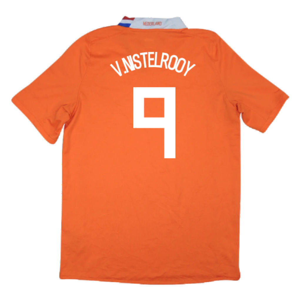 Holland 2008-10 Home Shirt (XL) (Excellent) (V.Nistelrooy 9)_1