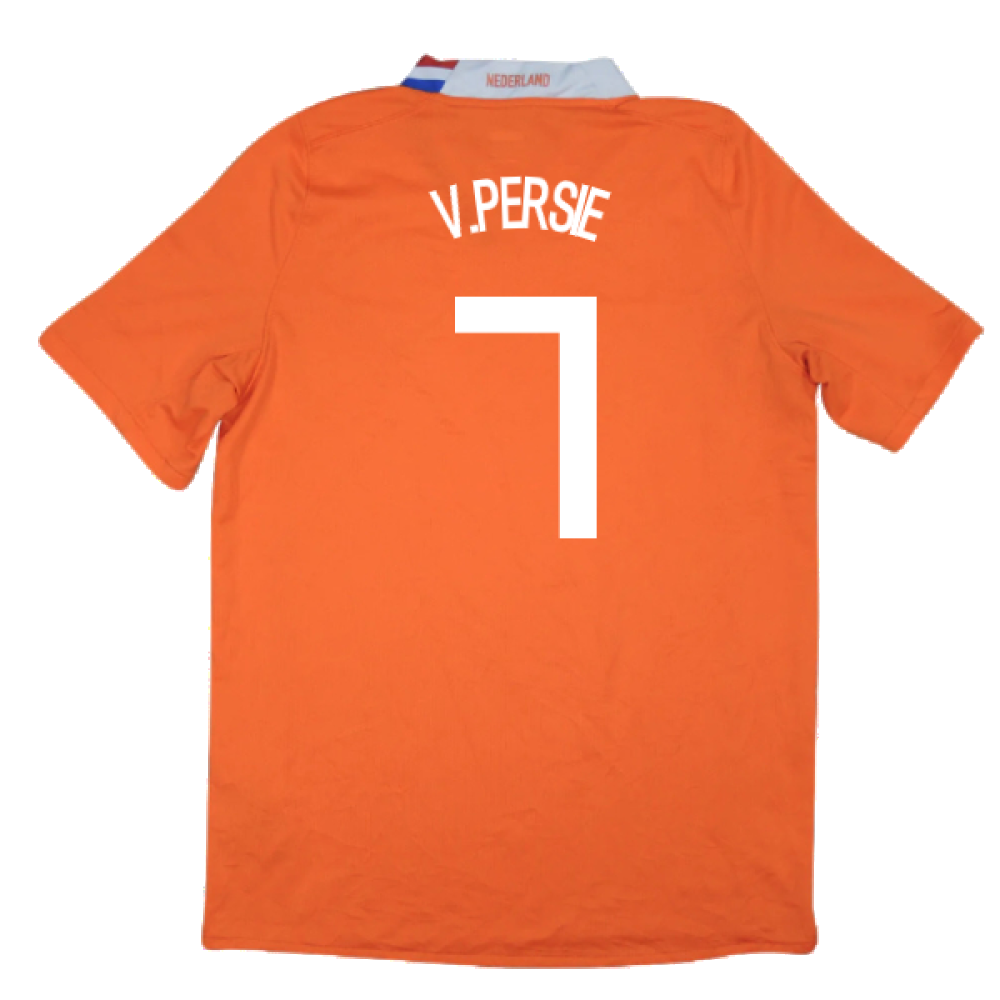 Holland 2008-10 Home Shirt (XL) (Excellent) (V.Persie 7)_1