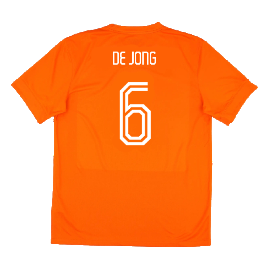 Holland 2014-15 Home Shirt (M) (Very Good) (De Jong 6)_1