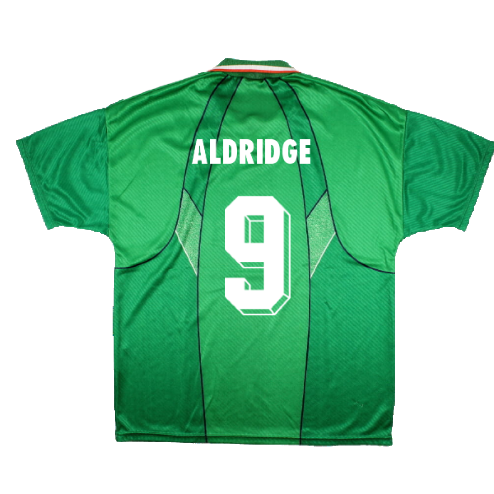 Ireland 1995-96 Home Shirt (XL) (Excellent) (Aldridge 9)_1