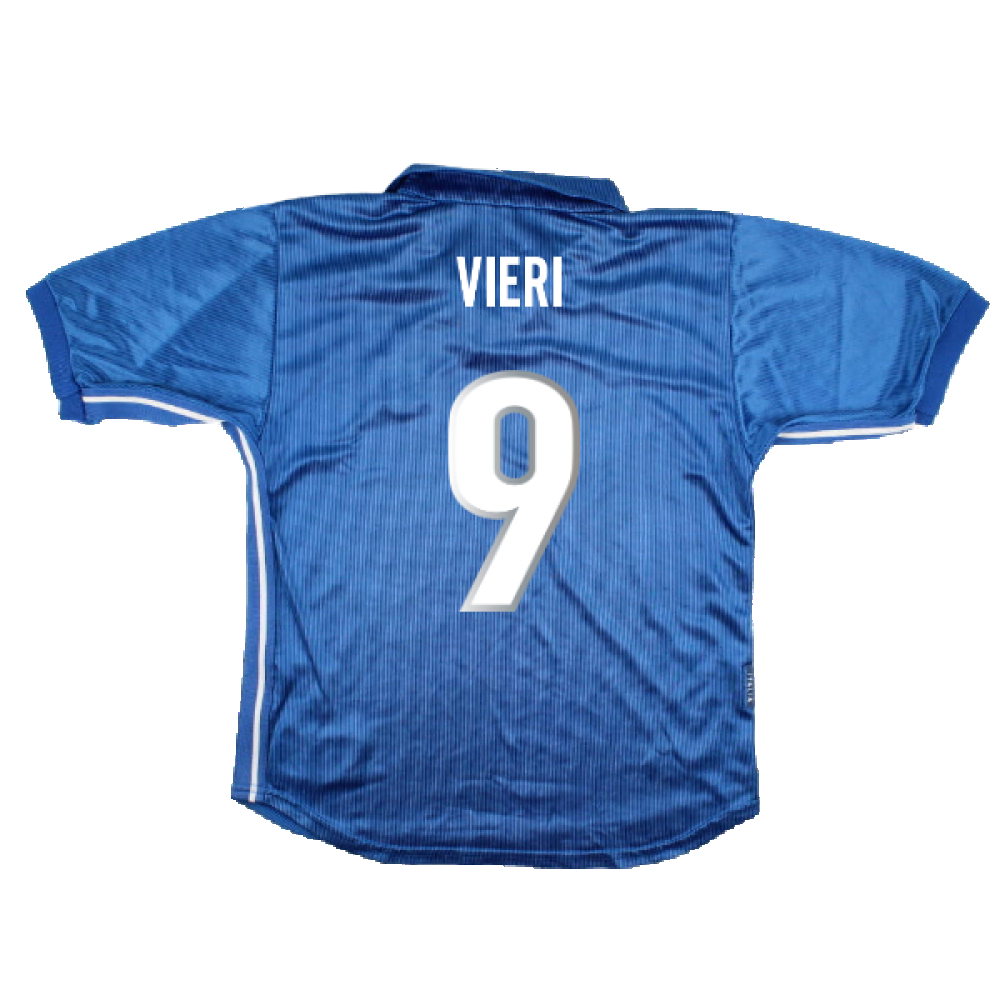 Italy 1998-99 Home Shirt (XL Boys) (Very Good) (Vieri 9)_1