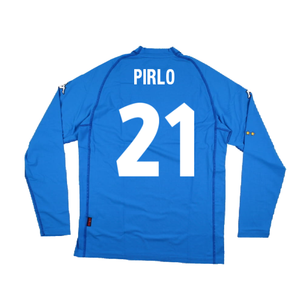 Italy 2000-2002 Home Long Sleeve Shirt (XXL) (Excellent) (PIRLO 21)_1