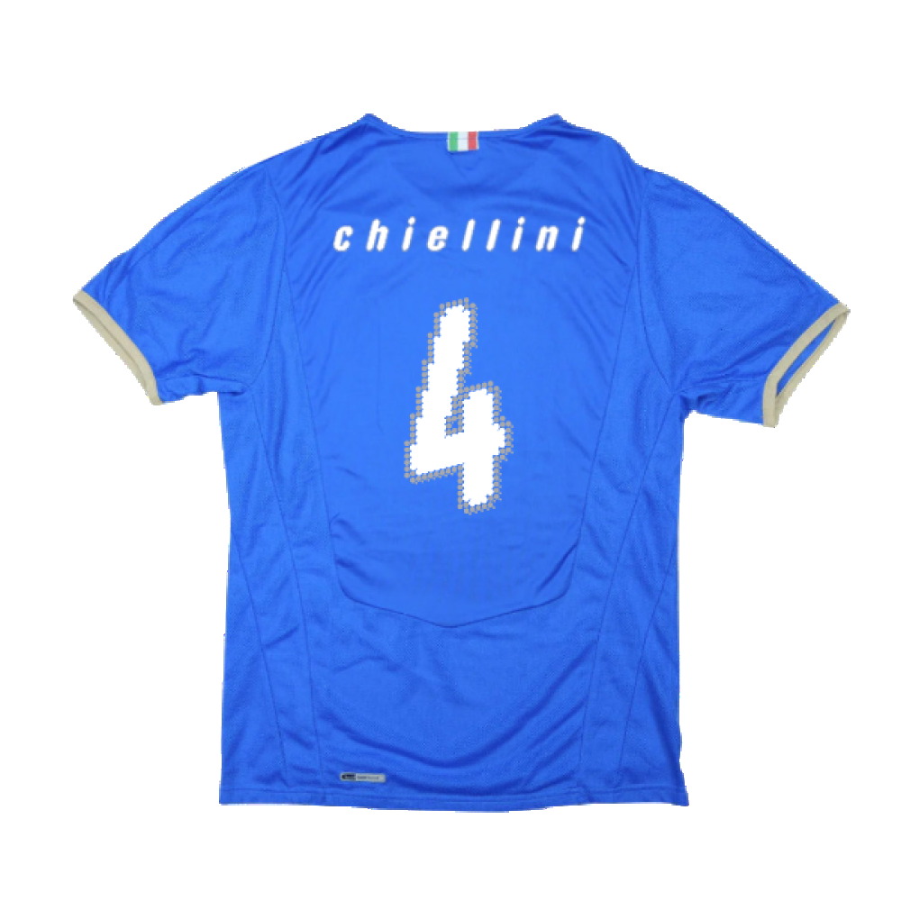 Italy 2008-09 Home Shirt (Good) (Chiellini 4)_1