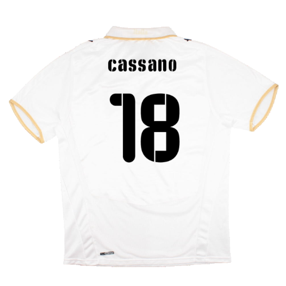 Italy 2008-09 Away Shirt (L) (Very Good) (Cassano 18)_1