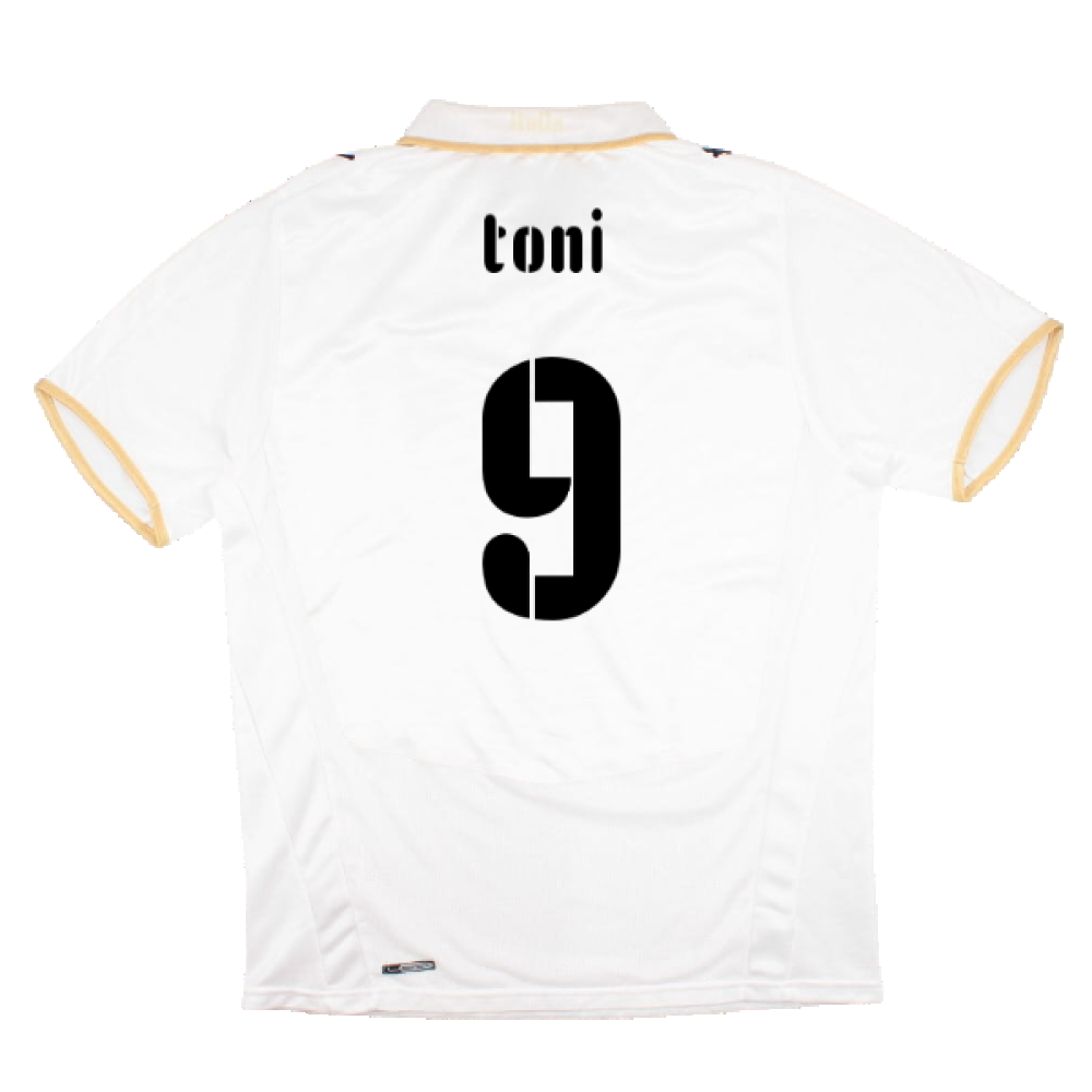 Italy 2008-09 Away Shirt (L) (Very Good) (Toni 9)_1