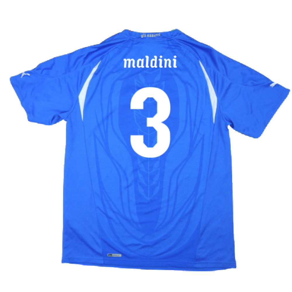 Italy 2010-11 Home Shirt (XL) (Very Good) (Maldini 3)_1