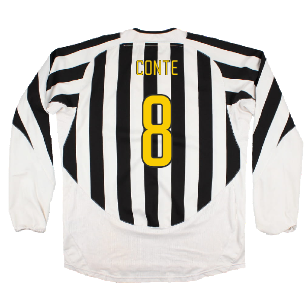 Juventus 2003-04 Long Sleeve Home Shirt (Sponsorless) (L) (Excellent) (Conte 8)_1