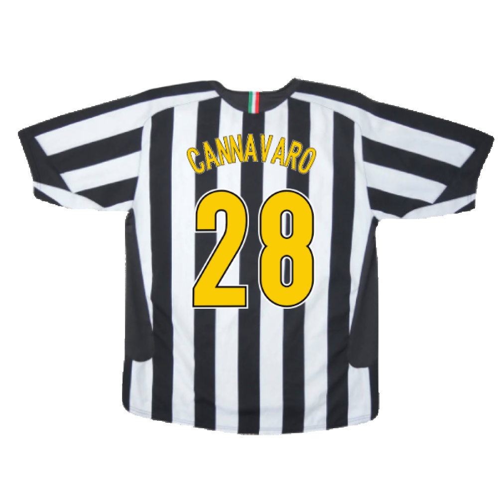 Juventus 2005-06 Home Shirt (XL) (Very Good) (Cannavaro 28)_1