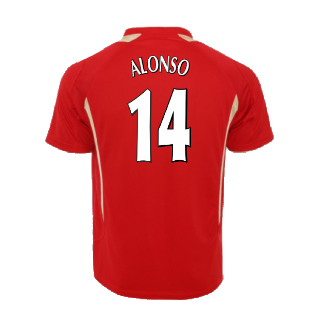 Liverpool 2005-06 Retro European Home Shirt (L) (ALONSO 14) (Excellent)_1