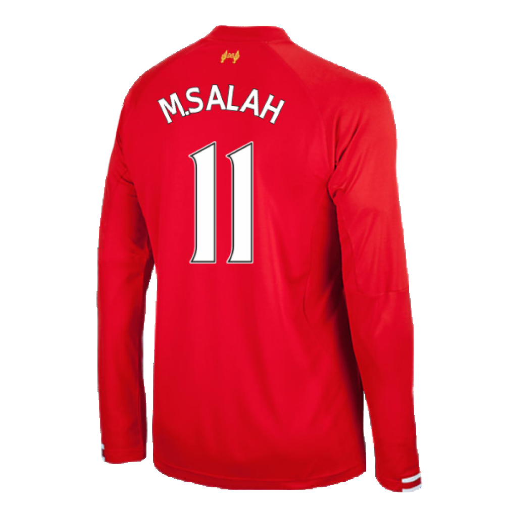 Liverpool 2013-14 Home Long Sleeve Shirt (XL) (Excellent) (M.SALAH 11)_1