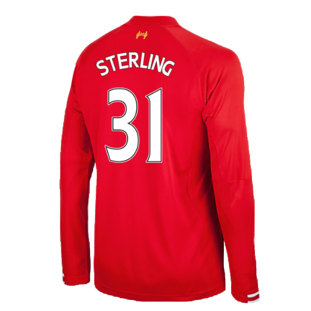 Liverpool 2013-14 Home Long Sleeve Shirt (XL) (Excellent) (STERLING 31)_1