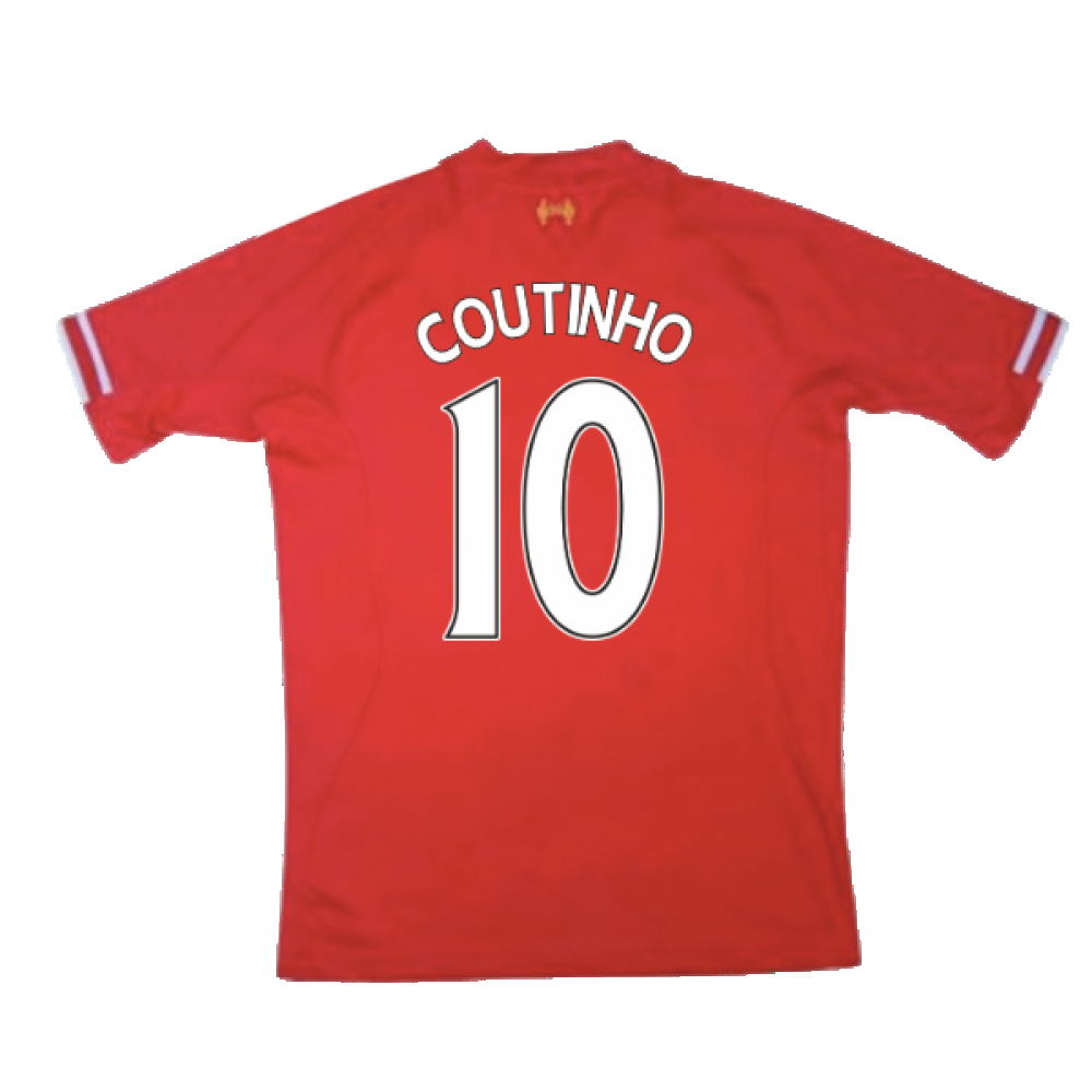 Liverpool 2013-14 Home Shirt (XL) (Very Good) (COUTINHO 10)_1