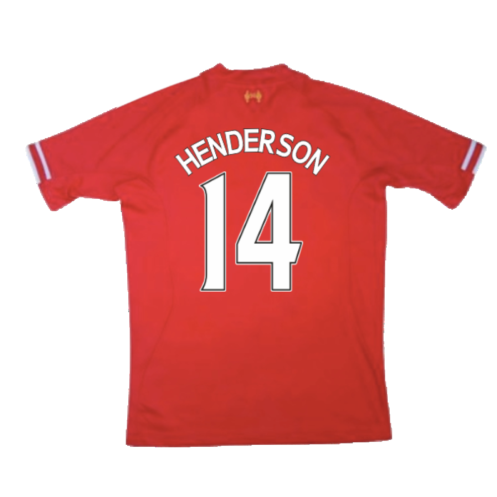 Liverpool 2013-14 Home Shirt (XL) (Very Good) (HENDERSON 14)_1