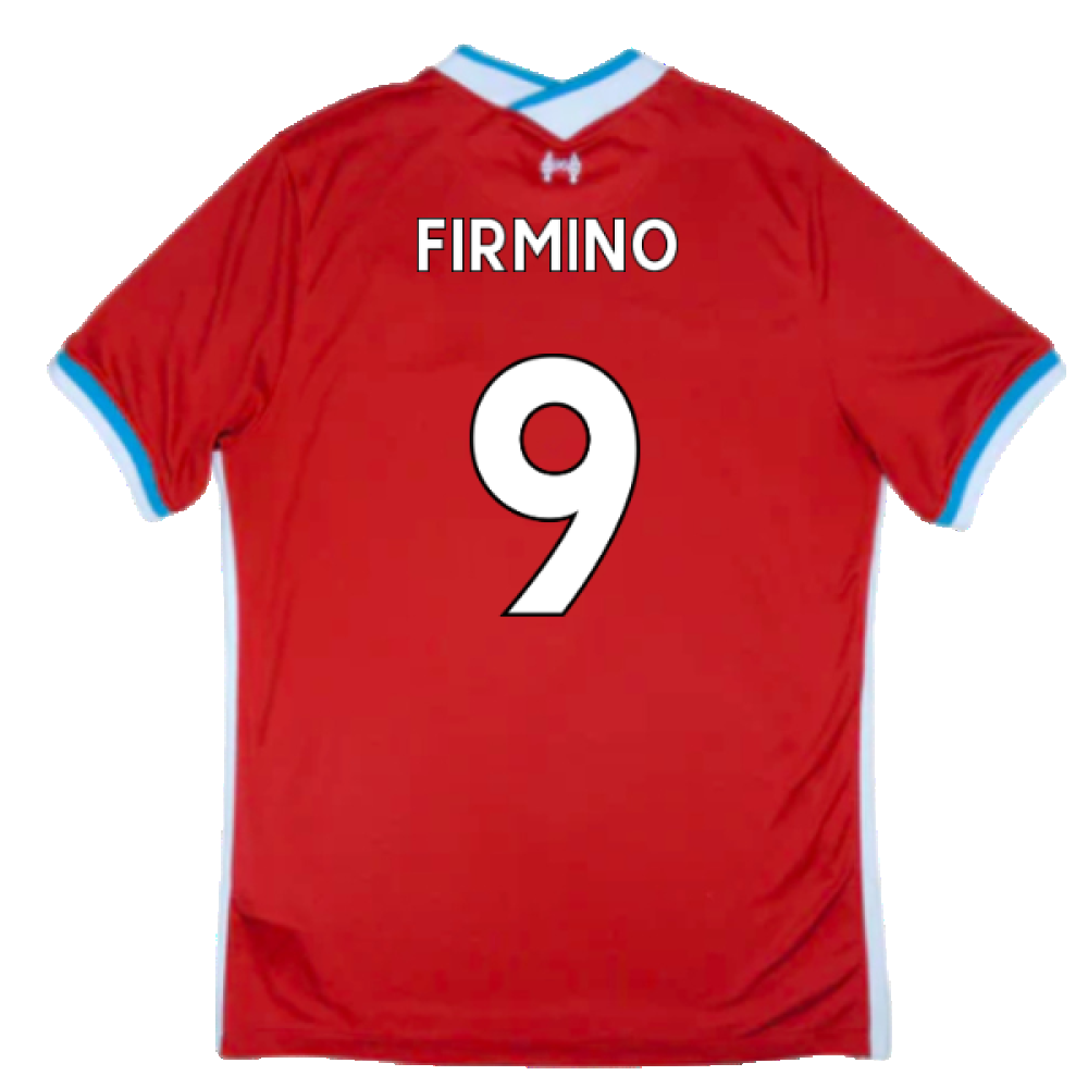 Liverpool 2020-21 Home Shirt (Excellent) (FIRMINO 9)_1