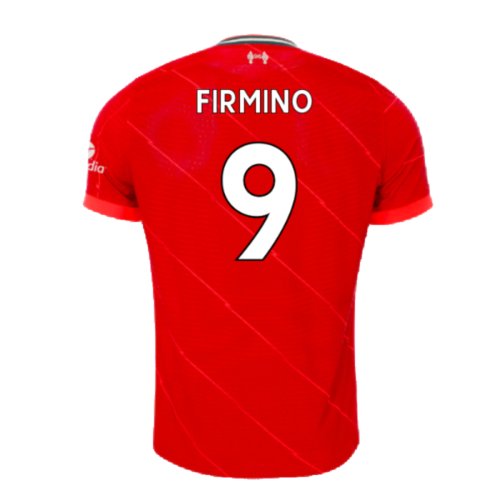 Liverpool 2021-2022 Vapor Home Shirt (Excellent) (FIRMINO 9)_1