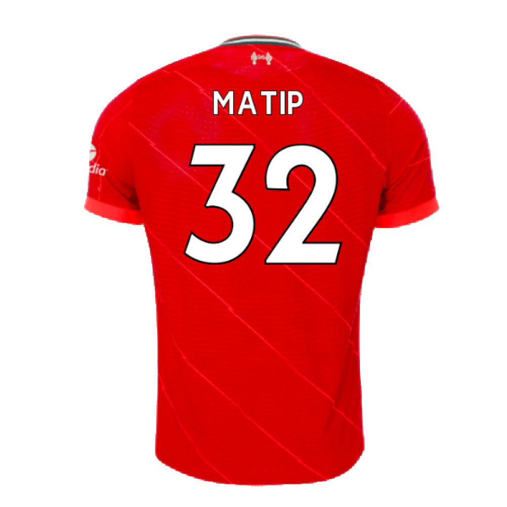 Liverpool 2021-2022 Vapor Home Shirt (Excellent) (MATIP 32)_1