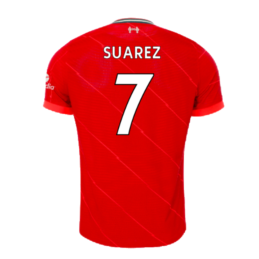 Liverpool 2021-2022 Vapor Home Shirt (Excellent) (SUAREZ 7)_1