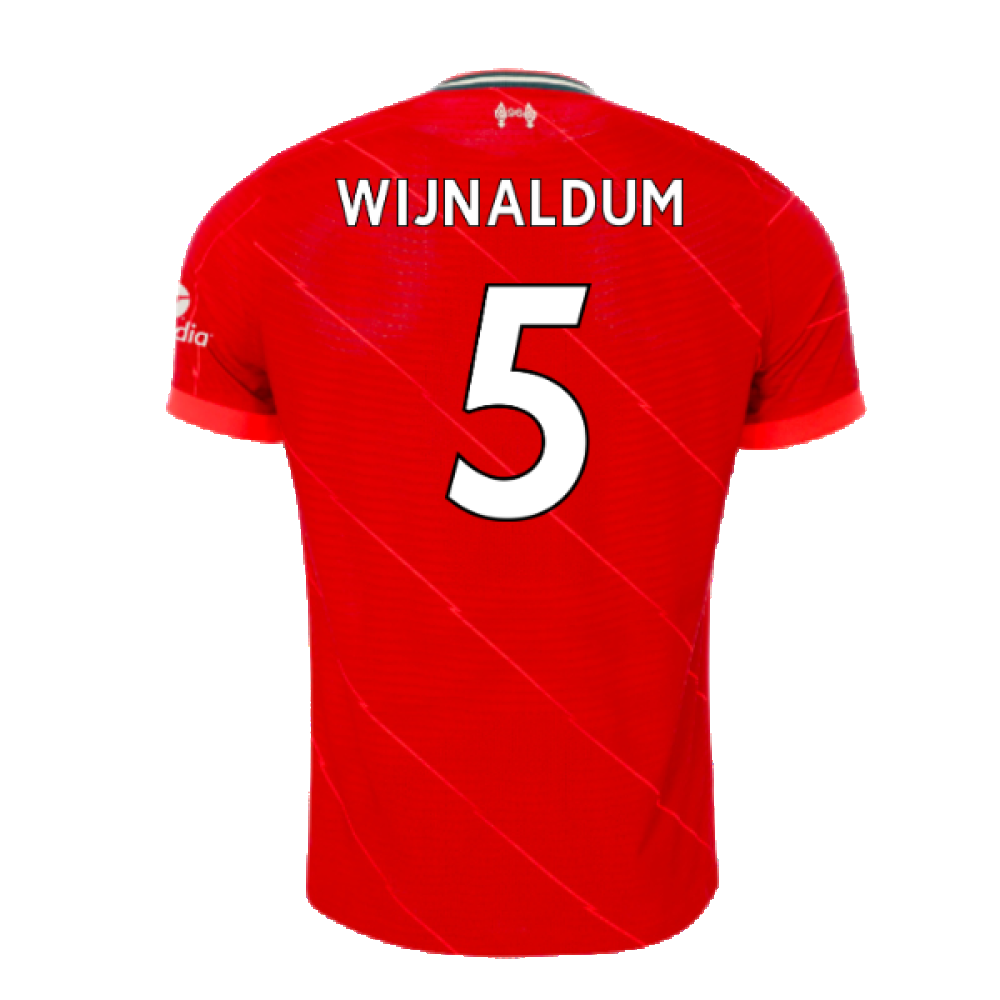 Liverpool 2021-2022 Vapor Home Shirt (Excellent) (WIJNALDUM 5)_1