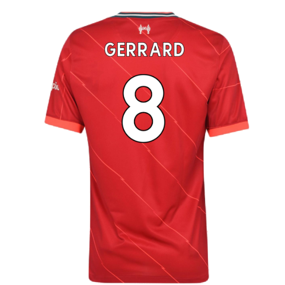 Liverpool 2021-22 Home Shirt (L) (Very Good) (GERRARD 8)_1