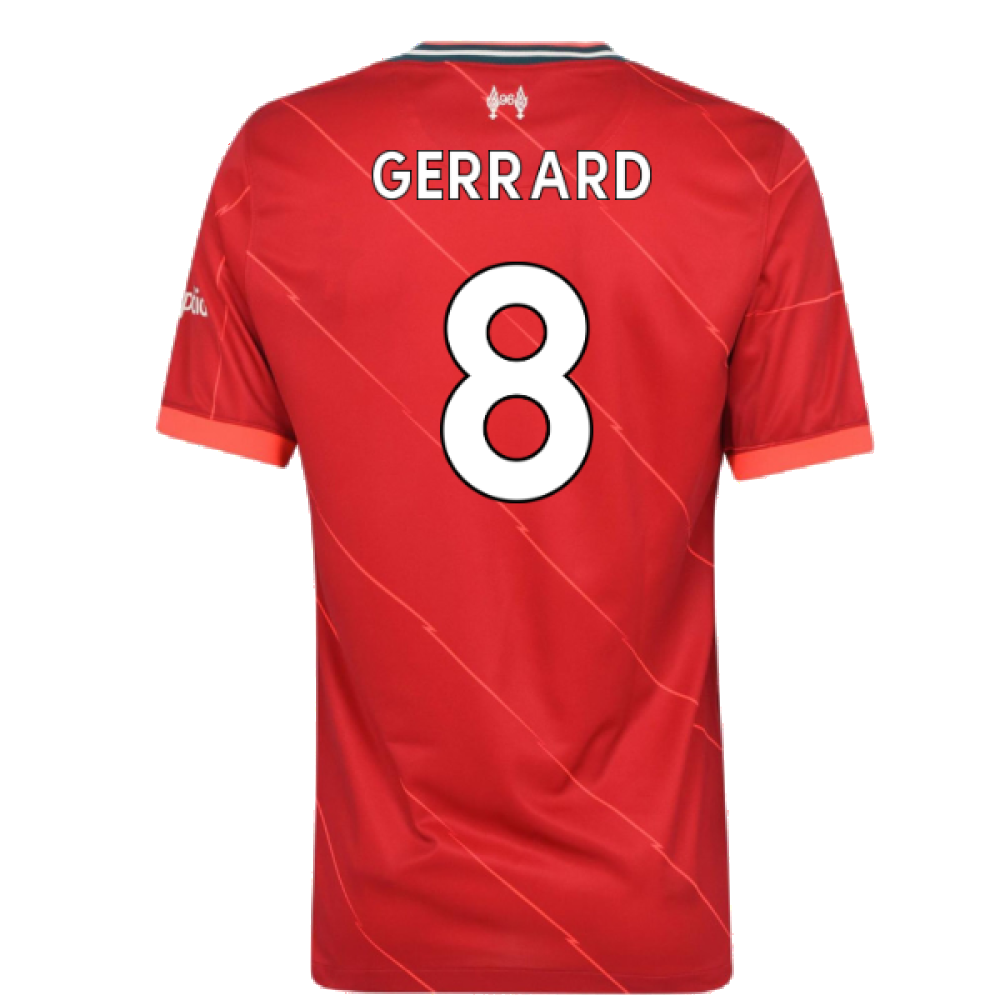 Liverpool 2021-22 Home Shirt (L)  (GERRARD 8) (Excellent)_1