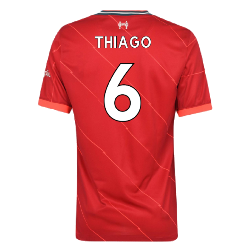 Liverpool 2021-22 Home Shirt (L) (Very Good) (THIAGO 6)_1