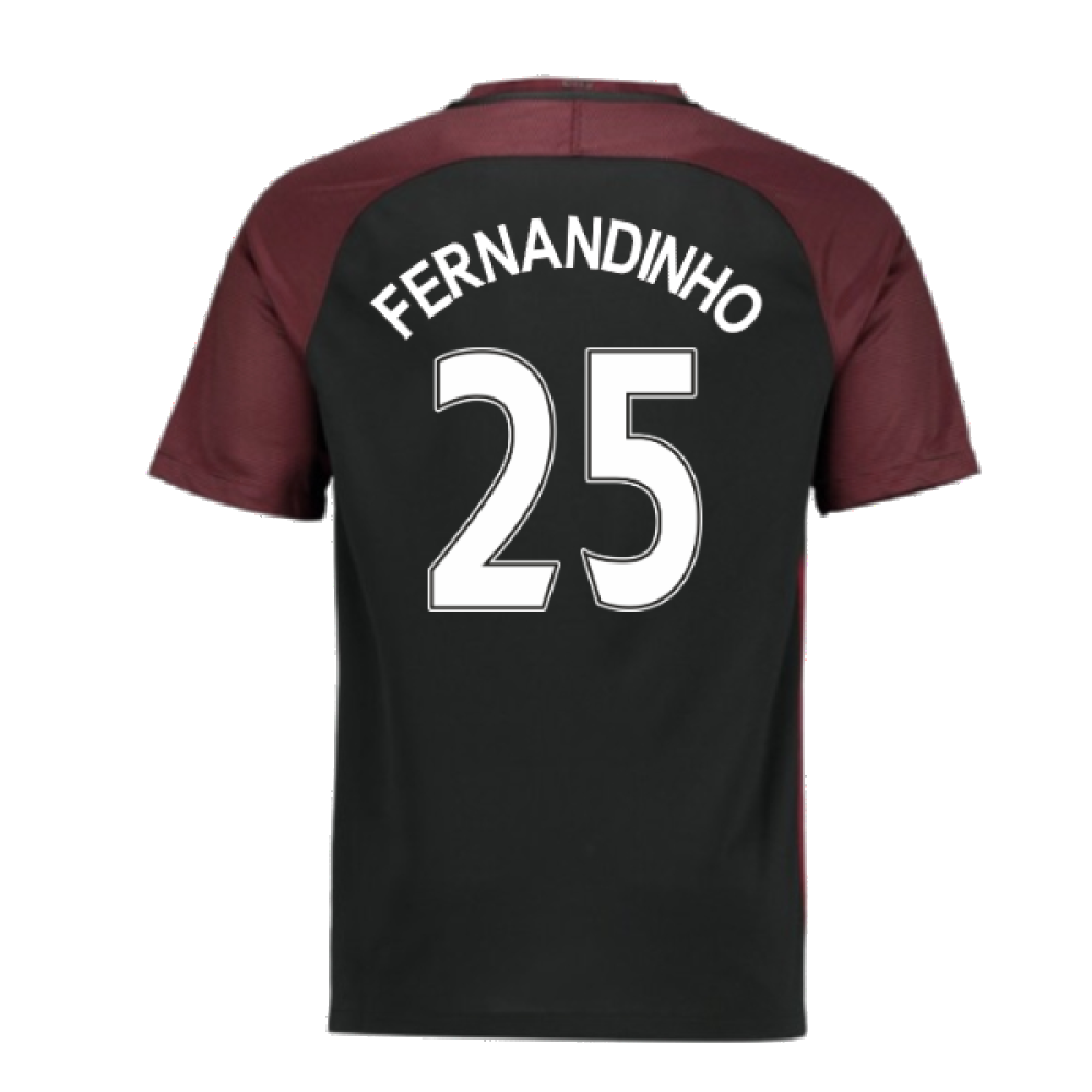 Manchester City 2016-17 Away Shirt (XLB) (Mint) (Fernandinho 25)_1