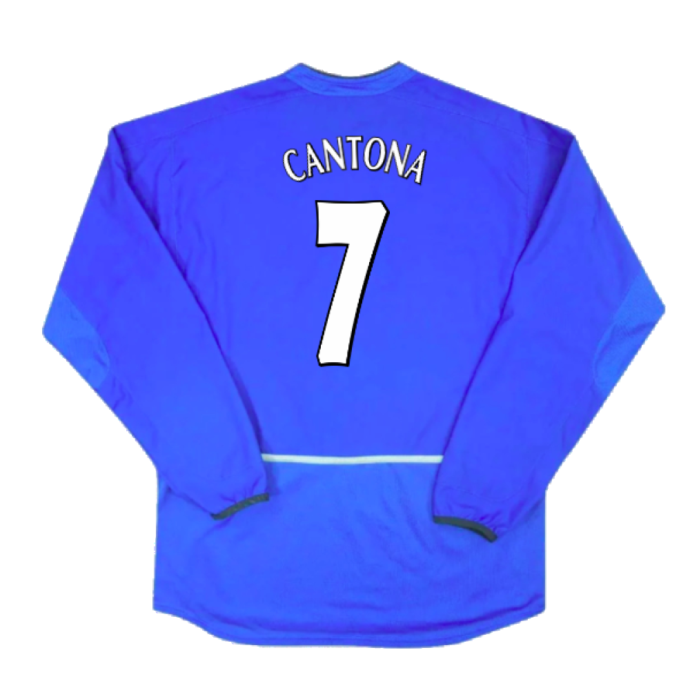 Manchester United 2002-03 Long Sleeve Third Shirt (Excellent) (Cantona 7)_1