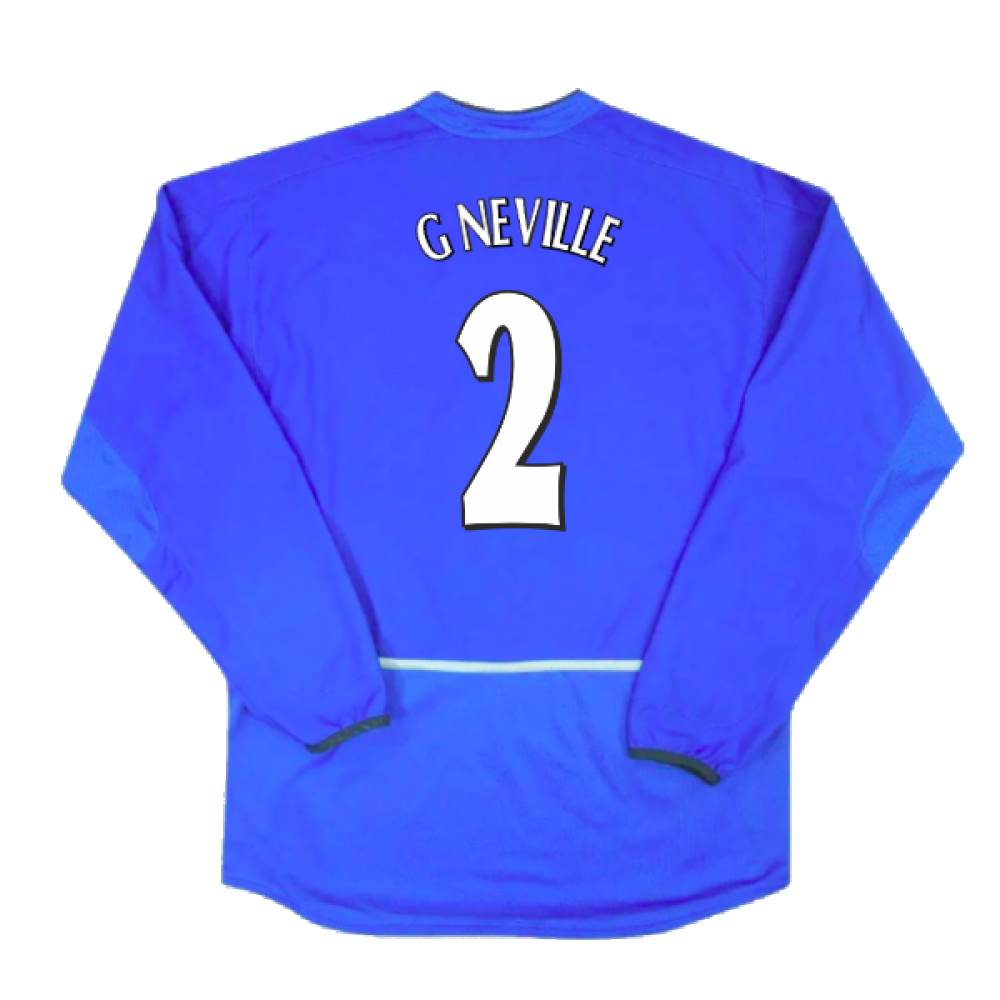 Manchester United 2002-03 Long Sleeve Third Shirt (Excellent) (G Neville 2)_1