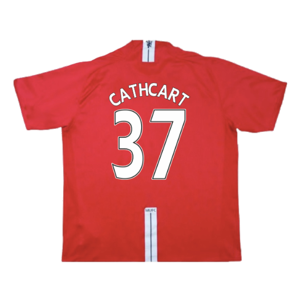 Manchester United 2007-09 Home Shirt (Very Good) (Cathcart 37)_1