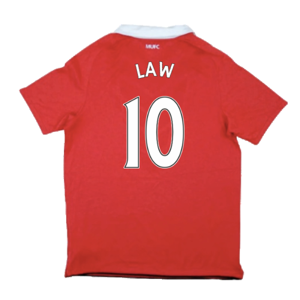 Manchester United 2010-11 Home Shirt (S) (Very Good) (Law 10)_1