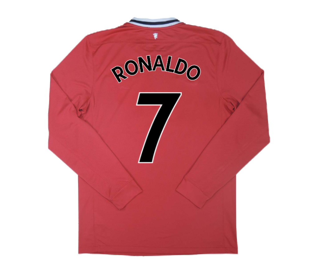 Manchester United 2011-12 Home Long Sleeve Shirt (M) Rooney #10 (Excellent) (RONALDO 7)_1