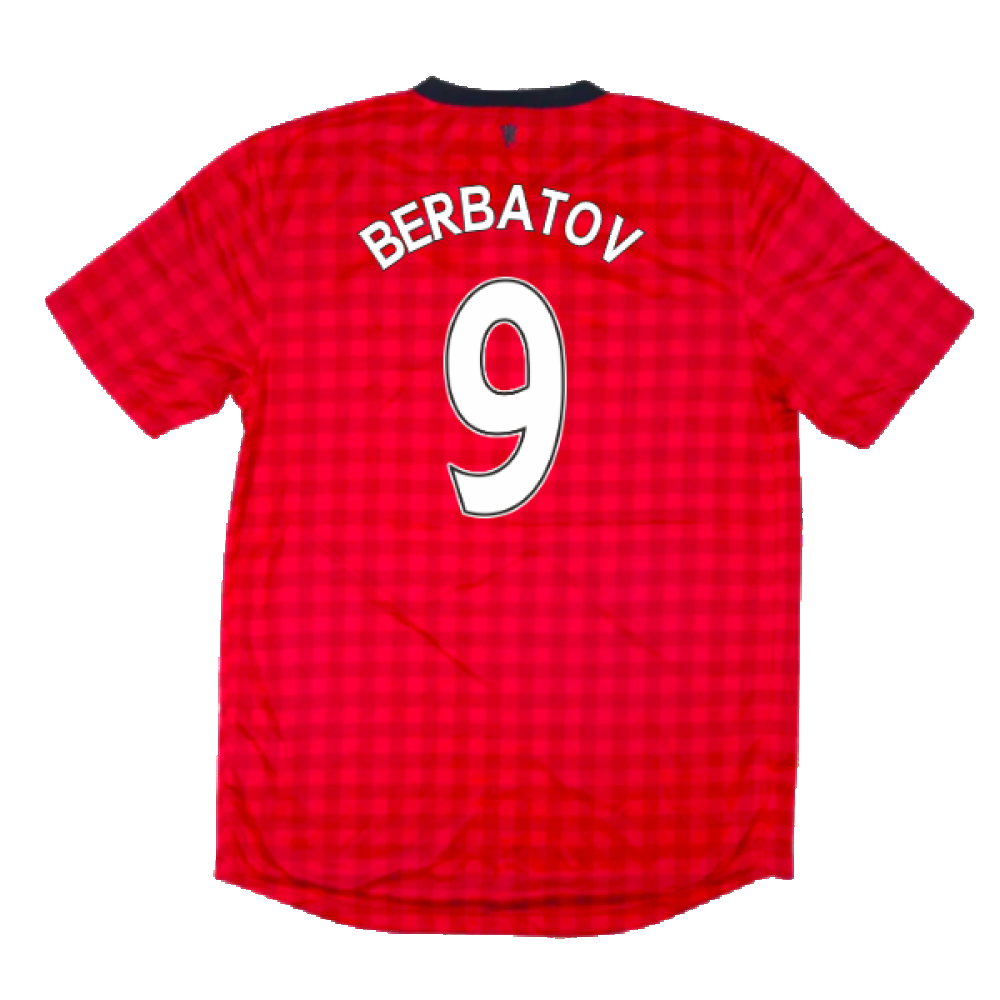 Manchester United 2012-13 Home Shirt (S) (Good) (Berbatov 9)_1