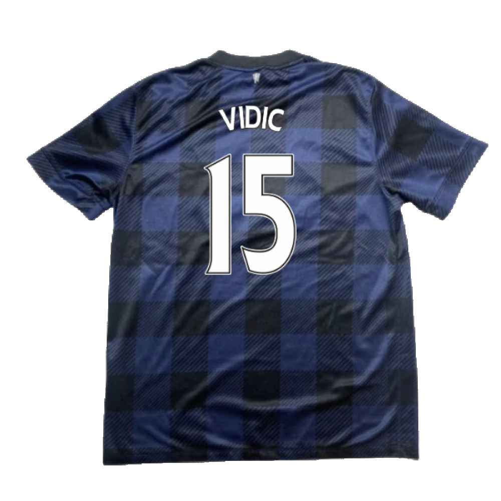 Manchester United 2013-14 Away Shirt (M) (Good) (Vidic 15)_1