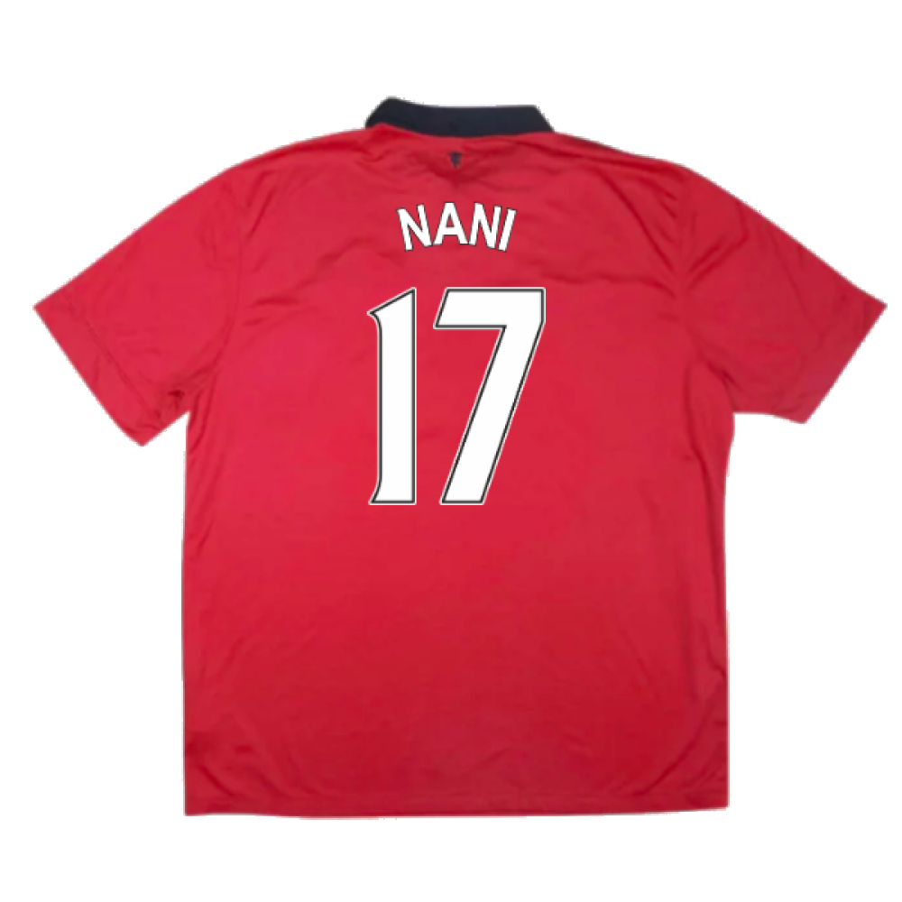 Manchester United 2013-14 Home (XL) (Excellent) (Nani 17)_1