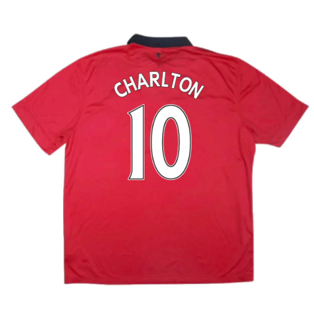 Manchester United 2013-14 Home Shirt (Good) (Charlton 10)_1