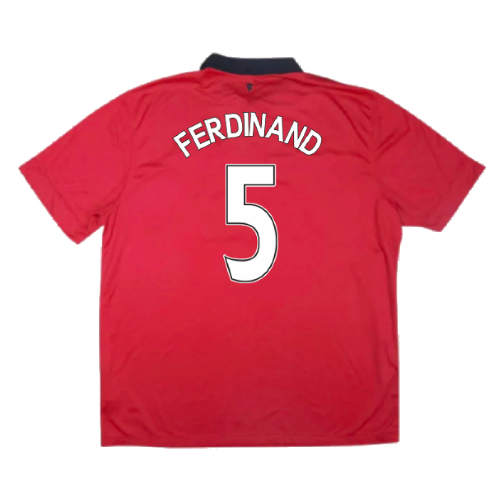 Manchester United 2013-14 Home Shirt (Small) (Very Good) (Ferdinand 5)_1