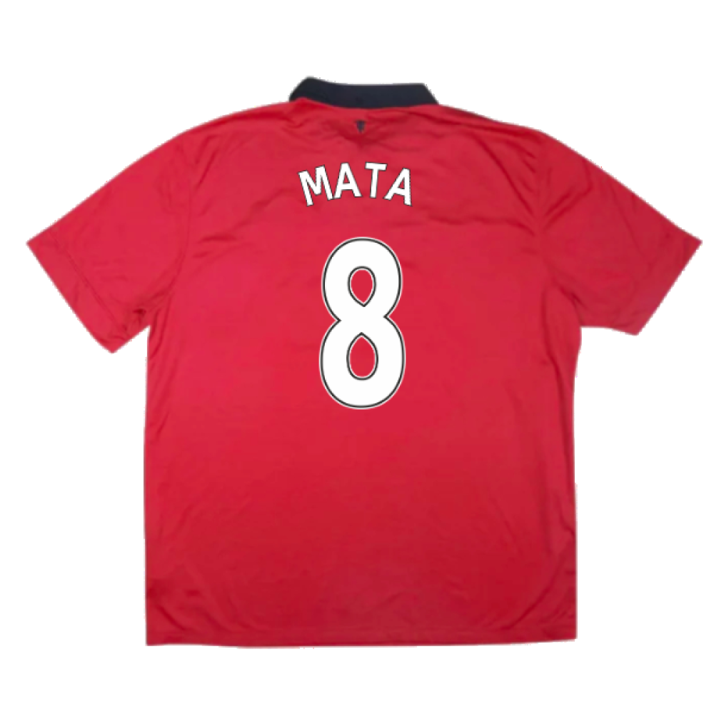 Manchester United 2013-14 Home Shirt (Small) (Very Good) (Mata 8)_1