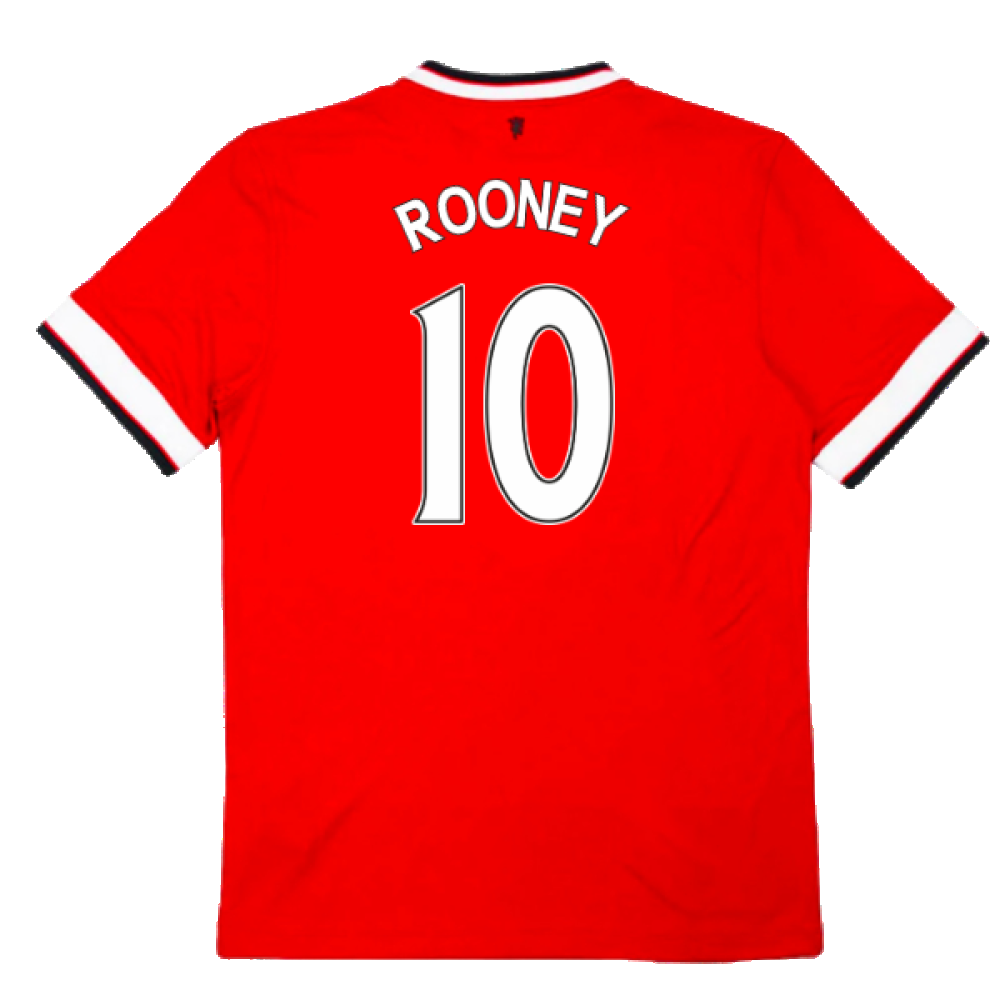 Manchester United 2014-15 Home Football Shirt (L) (Excellent) (Rooney 10)_1