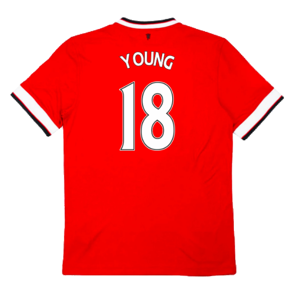 Manchester United 2014-15 Home Football Shirt (L) (Excellent) (Young 18)_1