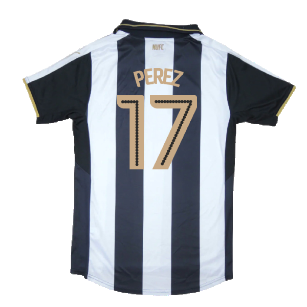 Newcastle United 2016-17 Sponsorless Home Shirt (M) (Excellent) (Perez 17)_1