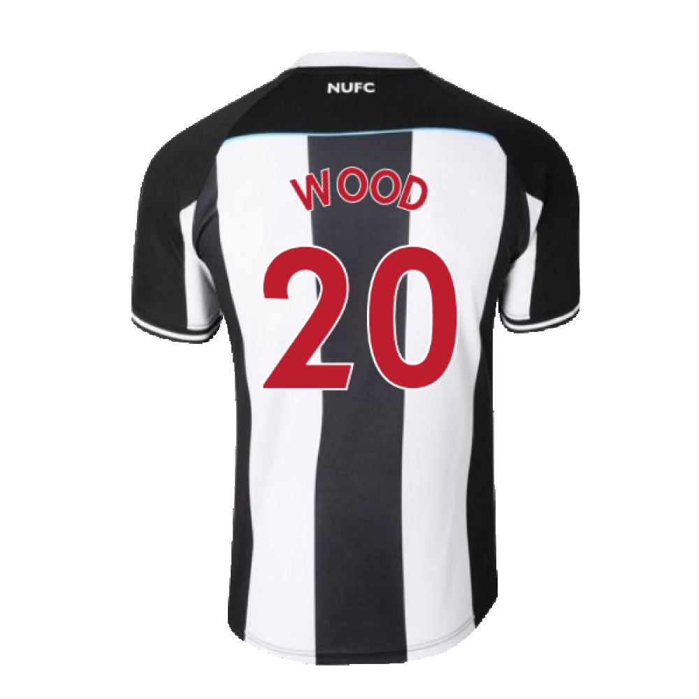 Newcastle United 2021-22 Home Shirt (M) (Mint) (WOOD 20)_1