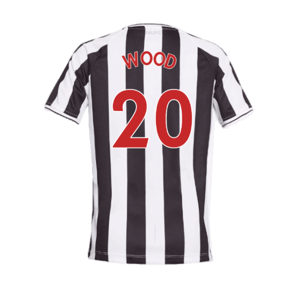 Newcastle United 2022-23 Home Shirt (Sponsorless) (L) (Excellent) (WOOD 20)_1